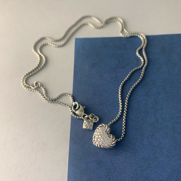 Authentic DY Diamond Heart